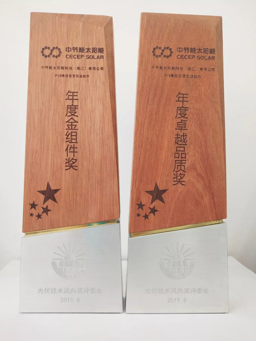 CECEP Solar Energy Technology (Zhenjiang) Co., Ltd. Is Awarded the “Annual Excellent Quality Award & Annual Golden Module Award”